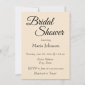 Champagne Kleur Eenvoudige Stijl Vrijgezellenfeest Kaart (Voorkant)