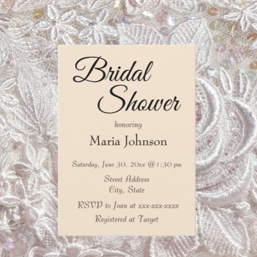 Champagne Kleur Eenvoudige Stijl Vrijgezellenfeest Kaart