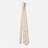 Champagne-kleur - uw monogrammen stropdas (Achterkant)