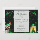 Champagne & Klok Oudejaarsavond Kaart (Achterkant)