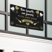 Champagne Knal Viering Feest Spandoek (Buitenkant Gebouw)