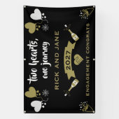 Champagne Knal Viering Feest Spandoek (Verticaal)