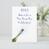 Champagne knallen kaart (Staand voorkant)