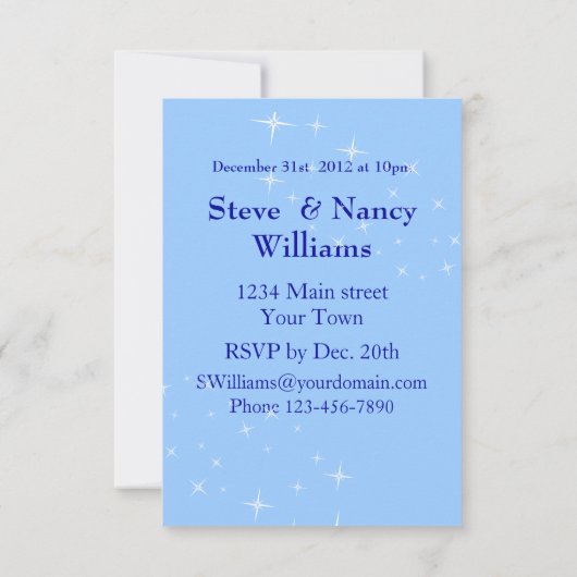 Champagne knalt kaart (Achterkant)