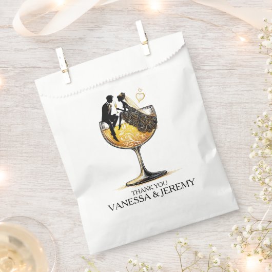 Champagne Koppel Bedankzakje (Geknipt)