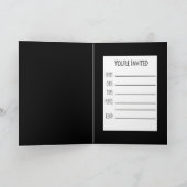 Champagne kurkt Kaart - u wordt uitgenodigd (Binnen)