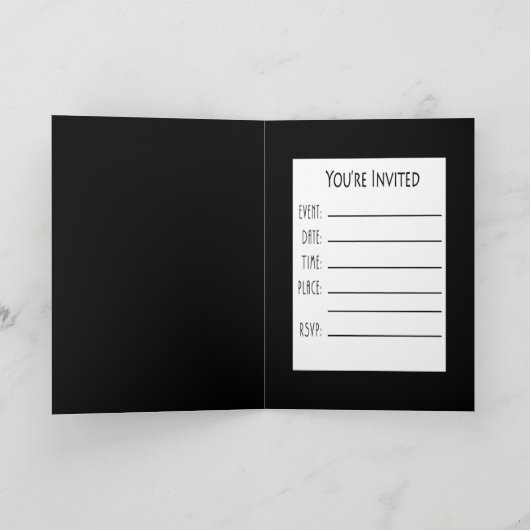 Champagne kurkt Kaart - u wordt uitgenodigd (Binnen)