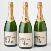 Champagne Label Bruidsmeisje Voorstel Sparkling Wijnetiket (Flessen)
