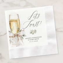 Champagne Laten we Winter Verloving Vieren