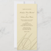 Champagne Liefde Infinity Hand gesp Symbool Bruilo Kaart (Achterkant)