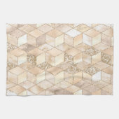 Champagne Light Brown Small Square Decoratief Theedoek (Horizontaal)