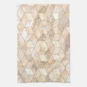 Champagne Light Brown Small Square Decoratief Theedoek (Verticaal)