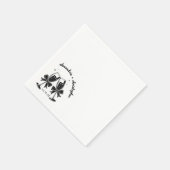 Champagne linten servet (Hoek)