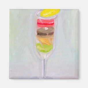 "Champagne Macarons" Magneet