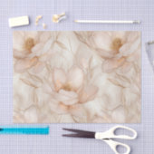 Champagne Magnolias Decoupage Tissue Paper Tissuepapier (Craft)