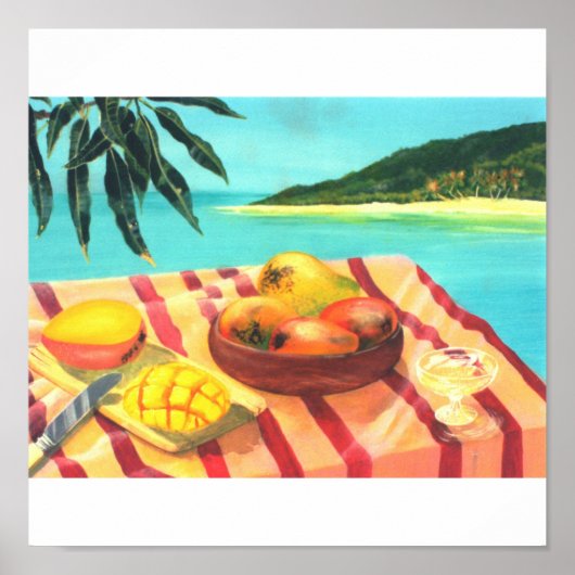 champagne mangoes poster (Voorkant)