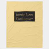 Champagne met gouden paren fleece deken (Voorkant)