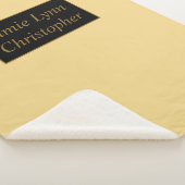 Champagne met gouden paren sherpa deken (3/4)