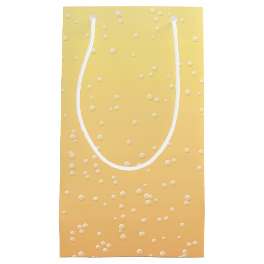 Champagne met kleine belletjes klein cadeauzakje (Voorkant)