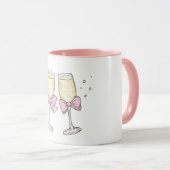 Champagne met Strikken Proost Mok (Voorkant rechts)