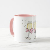 Champagne met Strikken Proost Mok (Voorkant links)