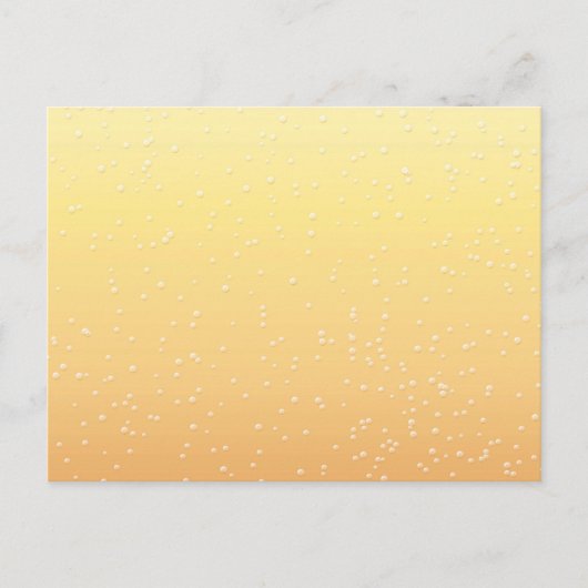 Champagne met Tiny Bubbles Background Art Briefkaart (Voorkant)