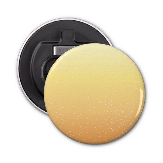Champagne met Tiny Bubbles Background Art Button Flesopener (Voorkant)