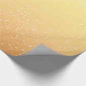 Champagne met Tiny Bubbles Background Art Cadeaupapier (Hoek)
