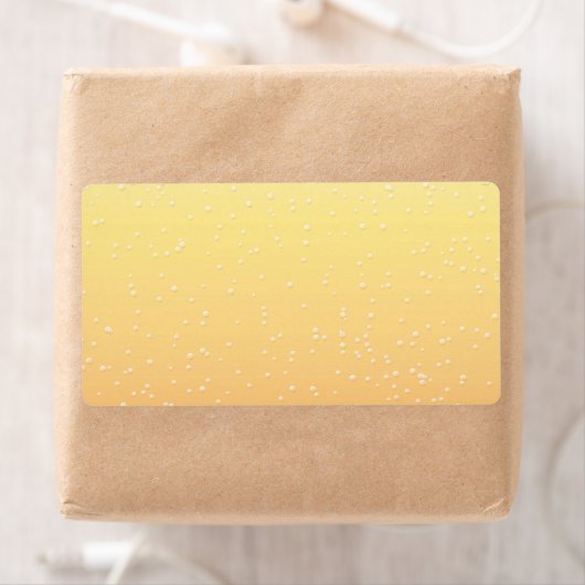 Champagne met Tiny Bubbles Background Art Etiket (Insitu)