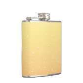 Champagne met Tiny Bubbles Background Art Heupfles (Rechts)