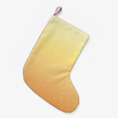 Champagne met Tiny Bubbles Background Art Kleine Kerstsok (Voorkant (Hangend))