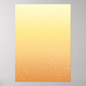 Champagne met Tiny Bubbles Background Art Poster (Voorkant)