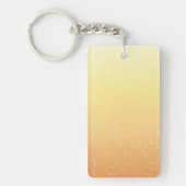 Champagne met Tiny Bubbles Background Art Sleutelhanger (Voorkant)