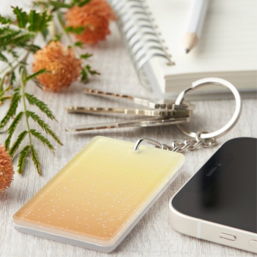 Champagne met Tiny Bubbles Background Art Sleutelhanger (Voorkant Rechts)