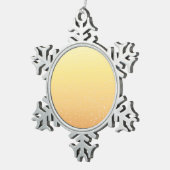 Champagne met Tiny Bubbles Background Art Tin Sneeuwvlok Ornament (Rechts)