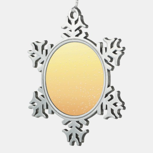 Champagne met Tiny Bubbles Background Art Tin Sneeuwvlok Ornament (Rechts)