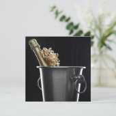 Champagne met uitnodiging van Bow (Staand voorkant)