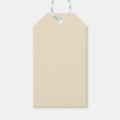 Champagne Metallic Effen Kleur | Klassiek | Elegan Cadeaulabel (Voorkant)