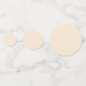 Champagne Metallic Effen Kleur | Klassiek | Elegan Confetti (Achterkanten)