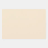 Champagne Metallic Effen Kleur | Klassiek | Elegan Inpakpapier Vel (Voorkant)