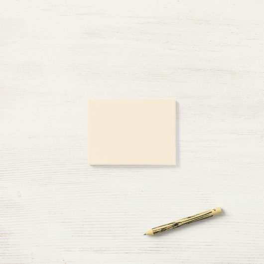 Champagne Metallic Effen Kleur | Klassiek | Elegan Post-it® Notes (Op bureau)