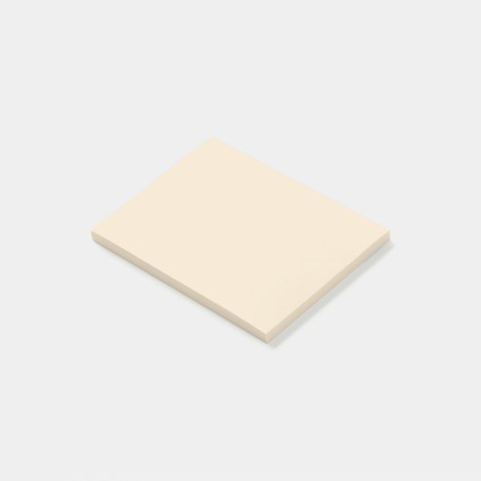 Champagne Metallic Effen Kleur | Klassiek | Elegan Post-it® Notes (Schuin)