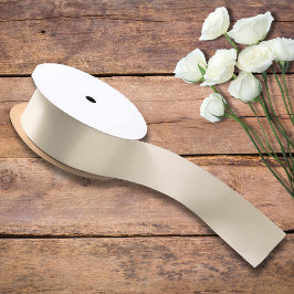 Champagne Metallic Effen Kleur | Klassiek | Elegan Satijnen Lint