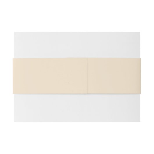 Champagne Metallic Effen Kleur | Klassiek | Elegan Uitnodigingen Wikkel (Achterkant Voorbeeld)