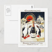 Champagne Miller-Caque & Fils Briefkaart (Voorkant / Achterkant)