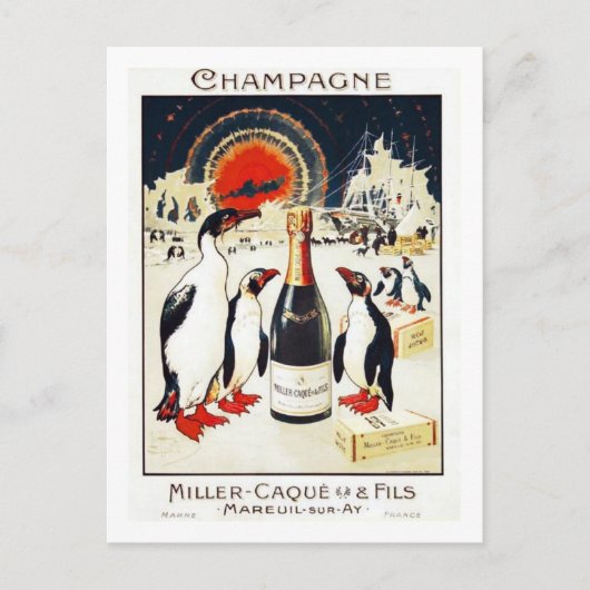 Champagne Miller-Caque & Fils Briefkaart (Voorkant)
