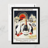 Champagne Miller-Caque & Fils Briefkaart (Voorkant / Achterkant)