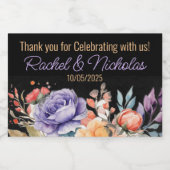 Champagne mini bottles favors personalized sparkli sparkling wijnetiket (Enkel label)