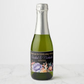 Champagne mini bottles favors personalized sparkli sparkling wijnetiket (Voorkant)