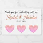 Champagne mini bottles favors personalized sparkling wijnetiket (Enkel label)